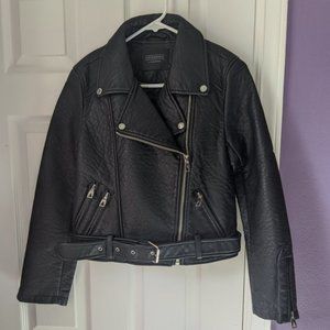 ELEVEN PARIS Sistols Faux-Leather Moto Jacket (S)